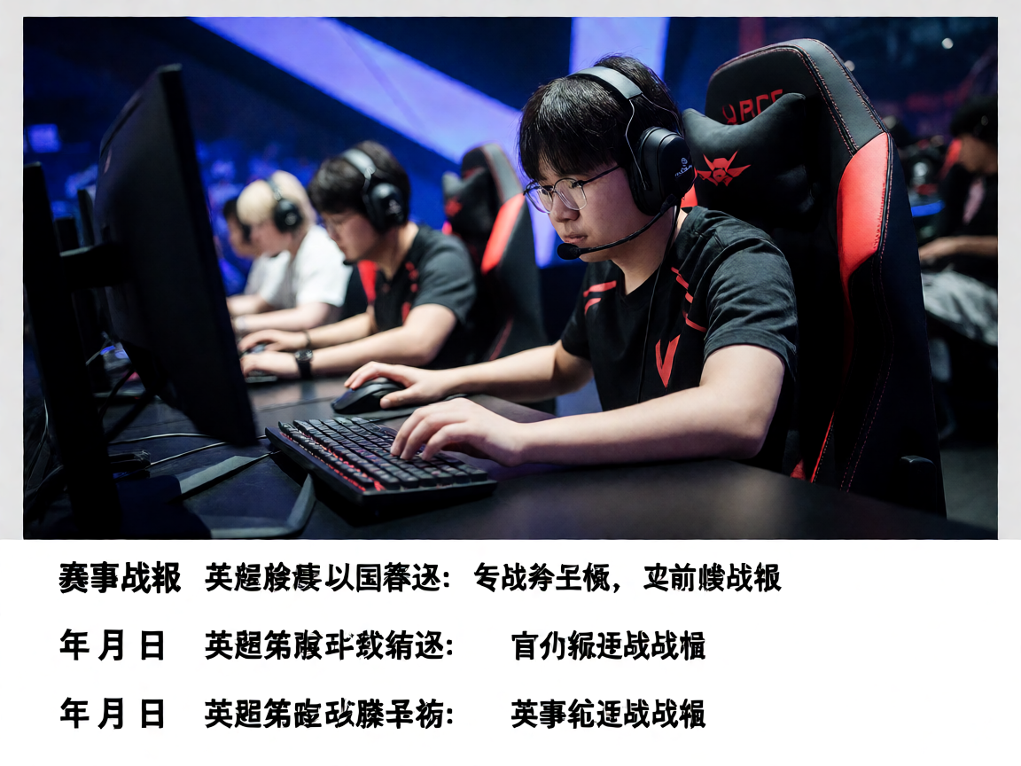 电竞赛事现场，选手激烈对战